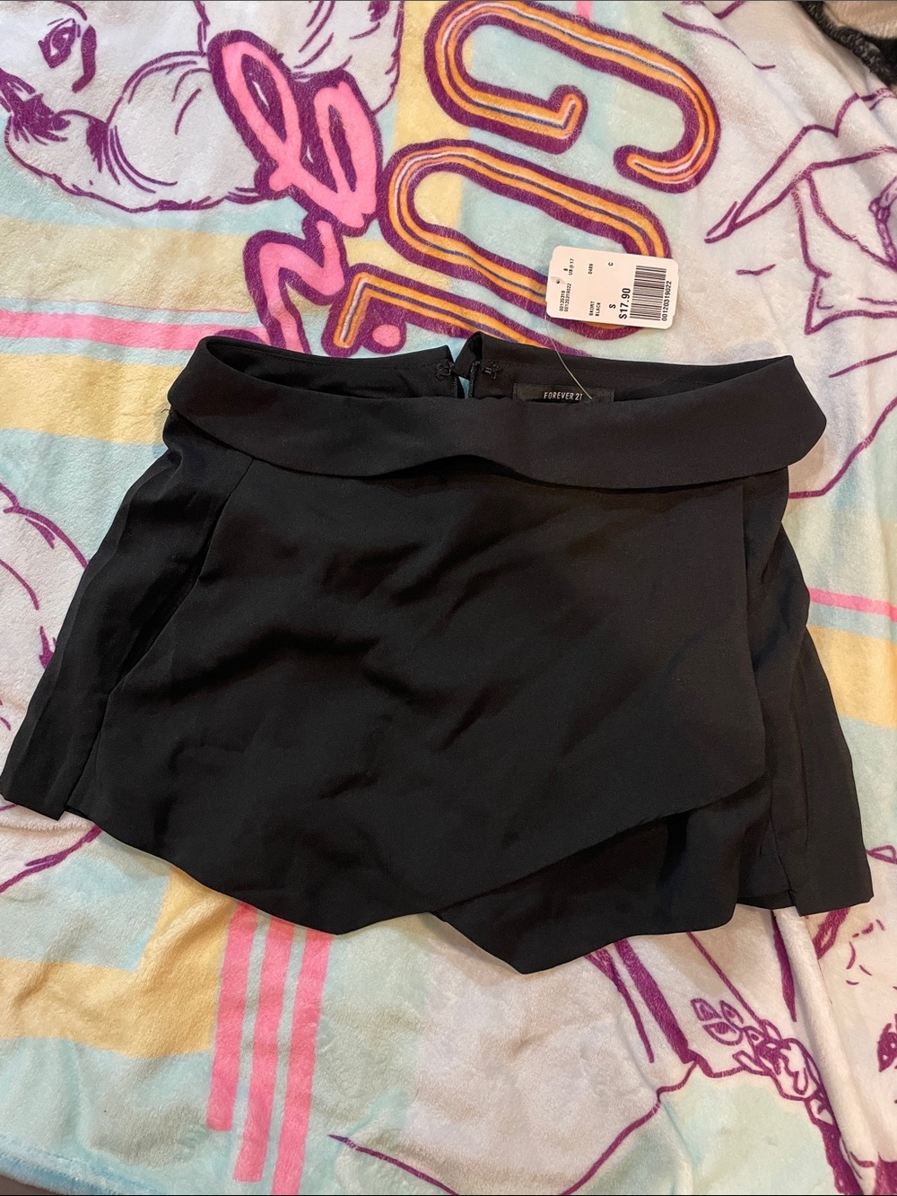 Forever 21 Black Layered Skort
